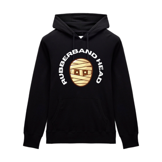 Black Rubberband Head unisex Hoodie