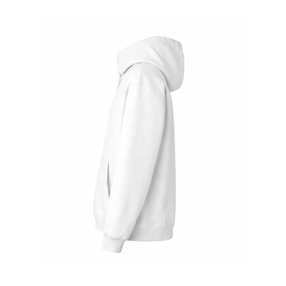 White Rubberband Head unisex Hoodie